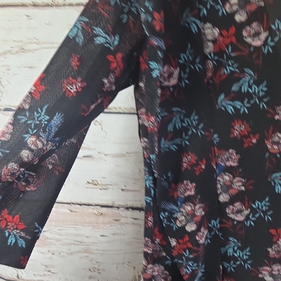 Free People Floral Print Women's Top XS - Picture 4 of 7